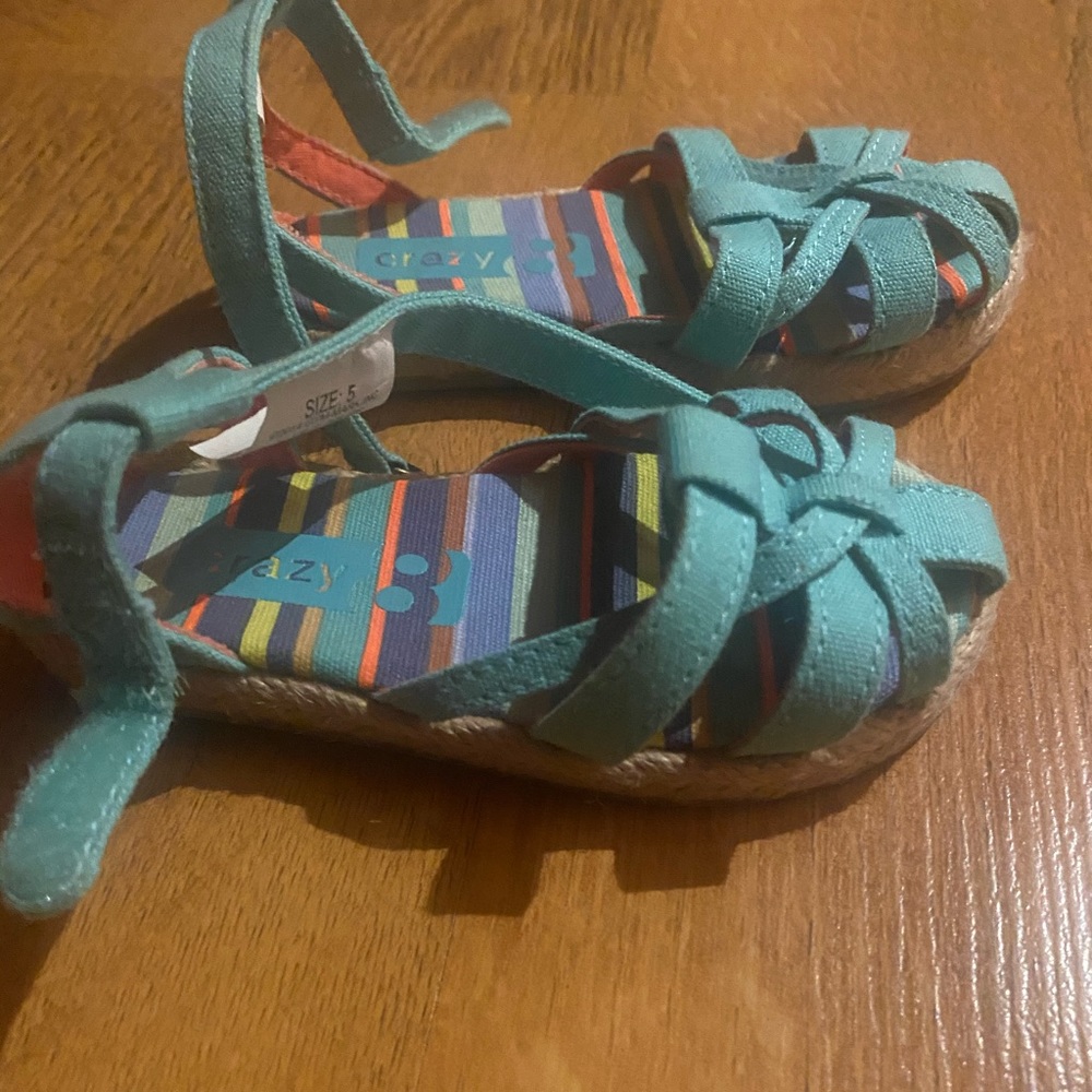 Crazy 8 Toddler Girl Sandals size 5